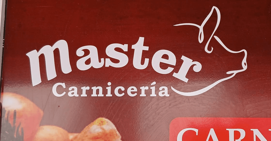 Rótulo de Master Carnicería
